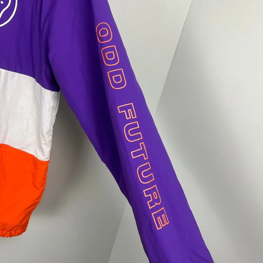 Odd Future OFWGKTA Colorblock Anorak Windbreaker Mens L Dopamine Gorpcore Donut